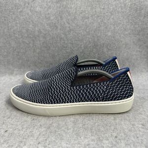 Rothys Shoes Womens Size 7.5 The Sneaker Blue Slip On Knit Low Top Casual Comfy